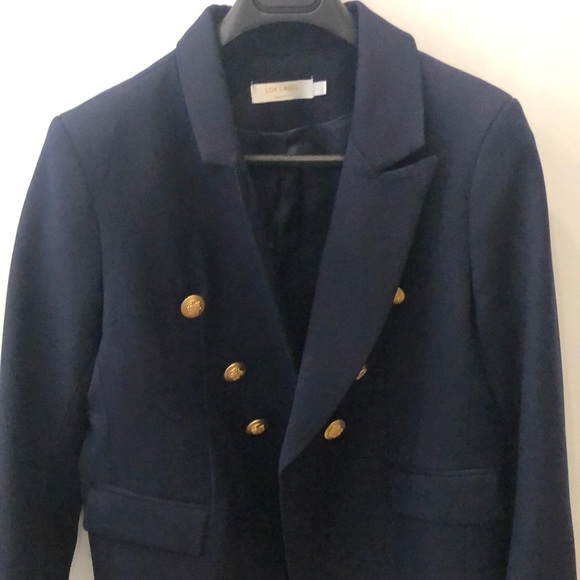 LOA Label Blazer in Navy with Gold Buttons - Picture 2 of 5